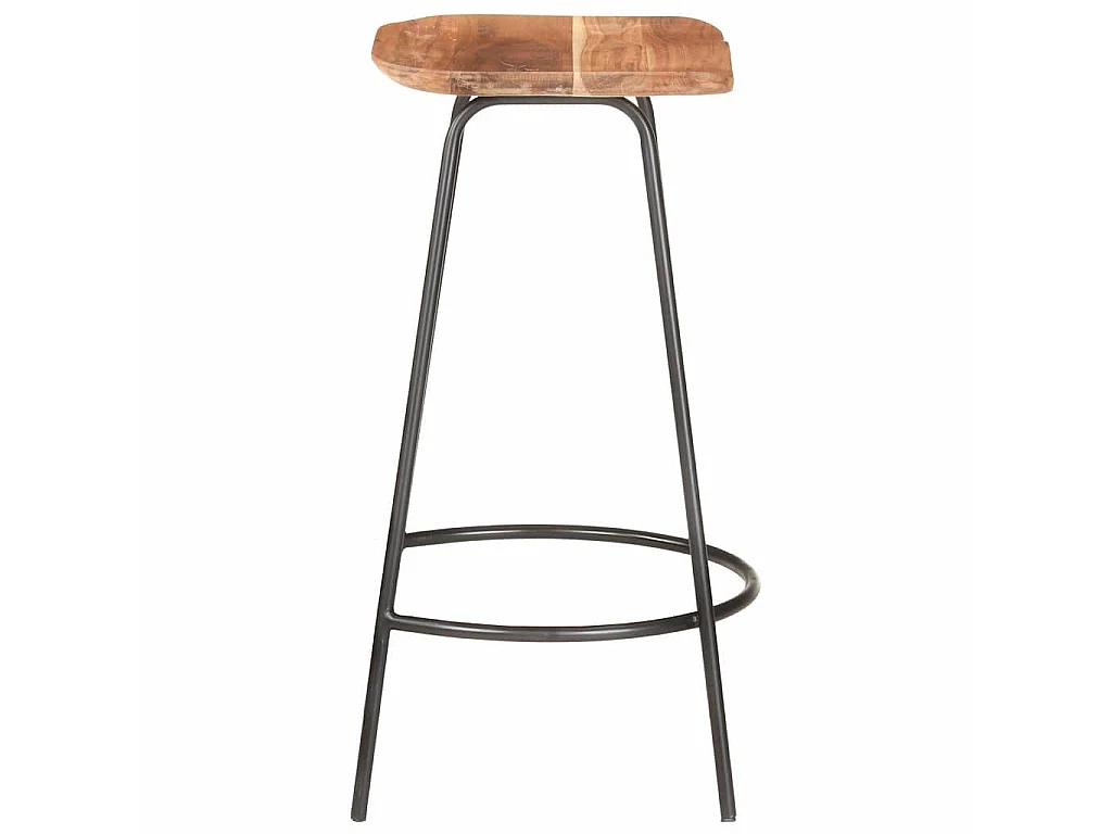 Tabourets de bar lot de 4 bois d'acacia solide