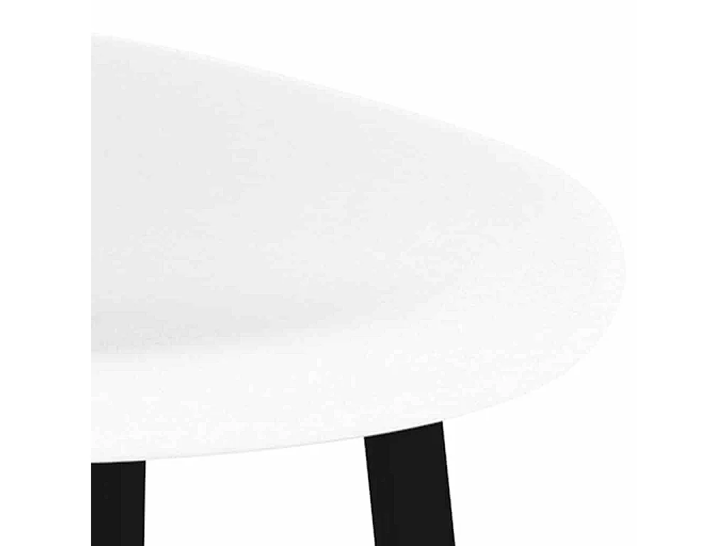 Chaises de bar lot de 4 blanc