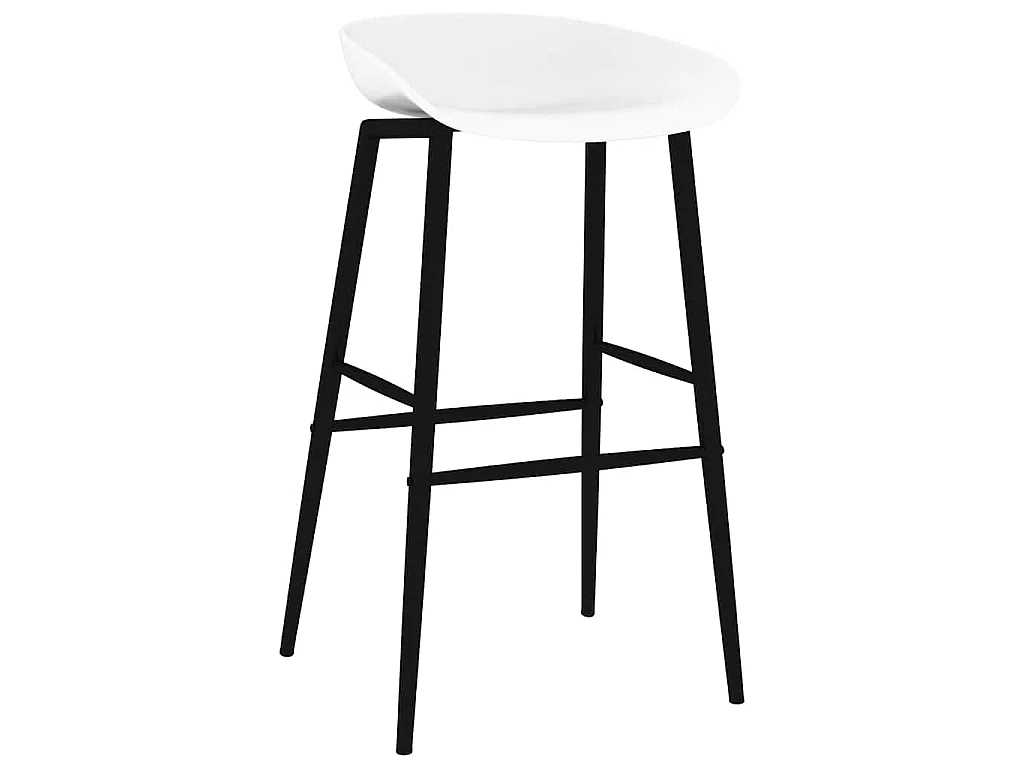 Sgabelli da Bar 4 pz Bianchi