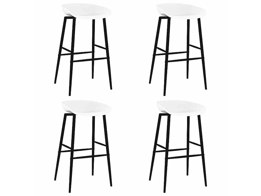 Barhocker 4 Stk. Weiß