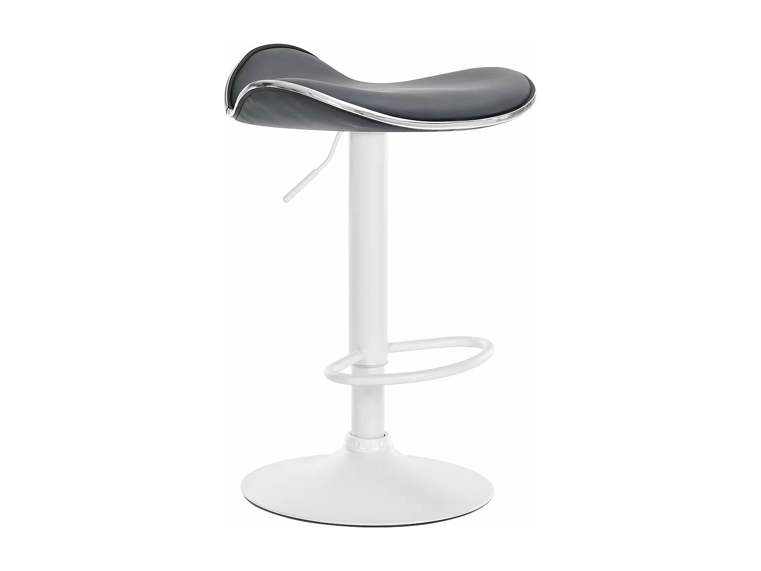 Tabouret de bar - Similicuir - Gris - Shanghai