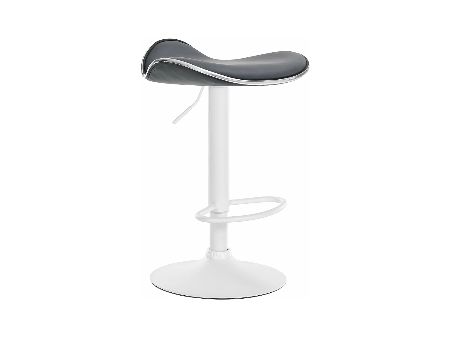 Tabouret de bar - Similicuir - Gris - Shanghai