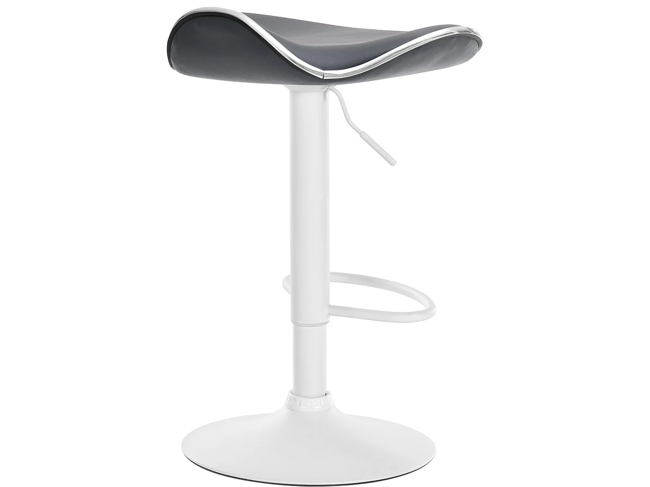 Tabouret de bar - Similicuir - Gris - Shanghai