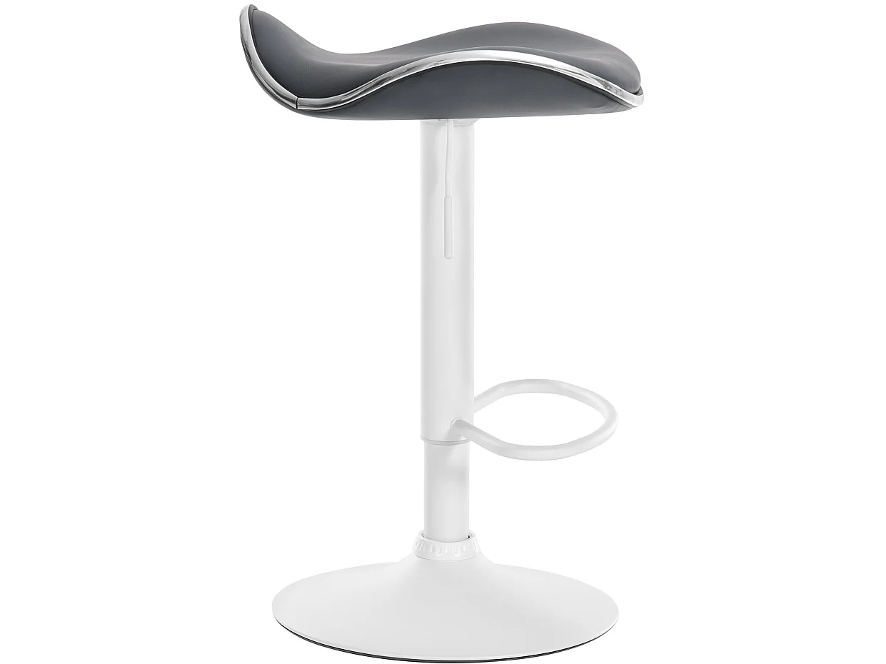 Tabouret de bar - Similicuir - Gris - Shanghai