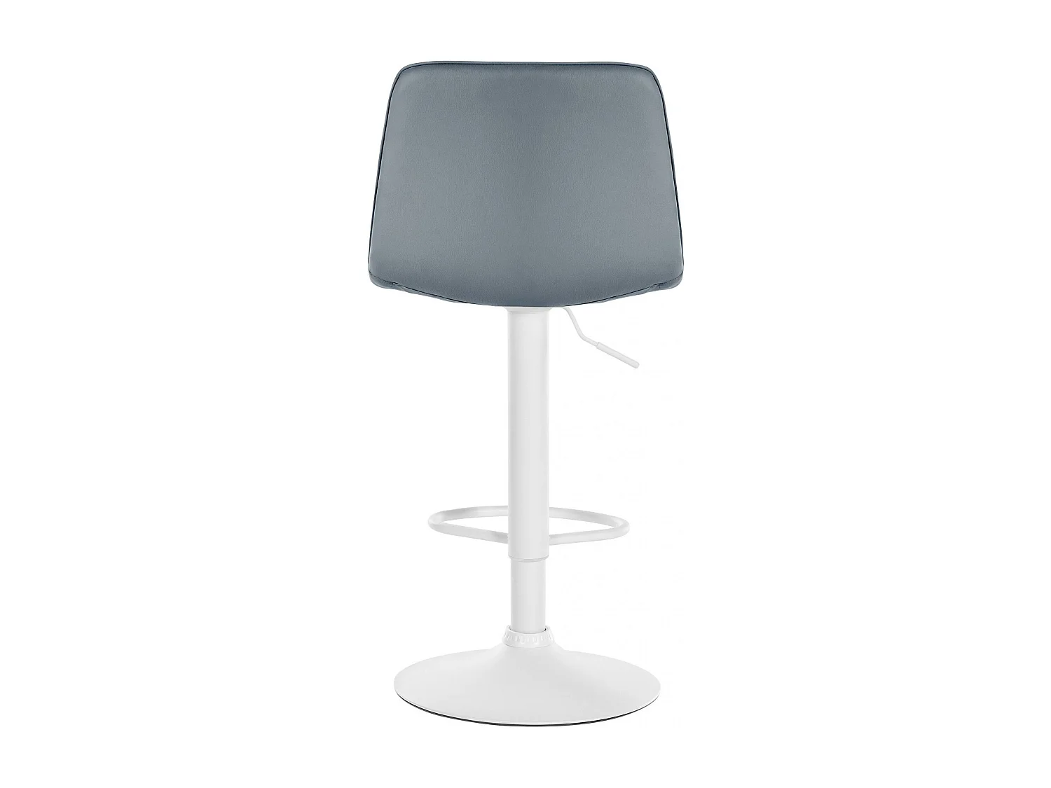 Tabouret de bar - Similicuir (PVC) & Métal - Gris - Lex