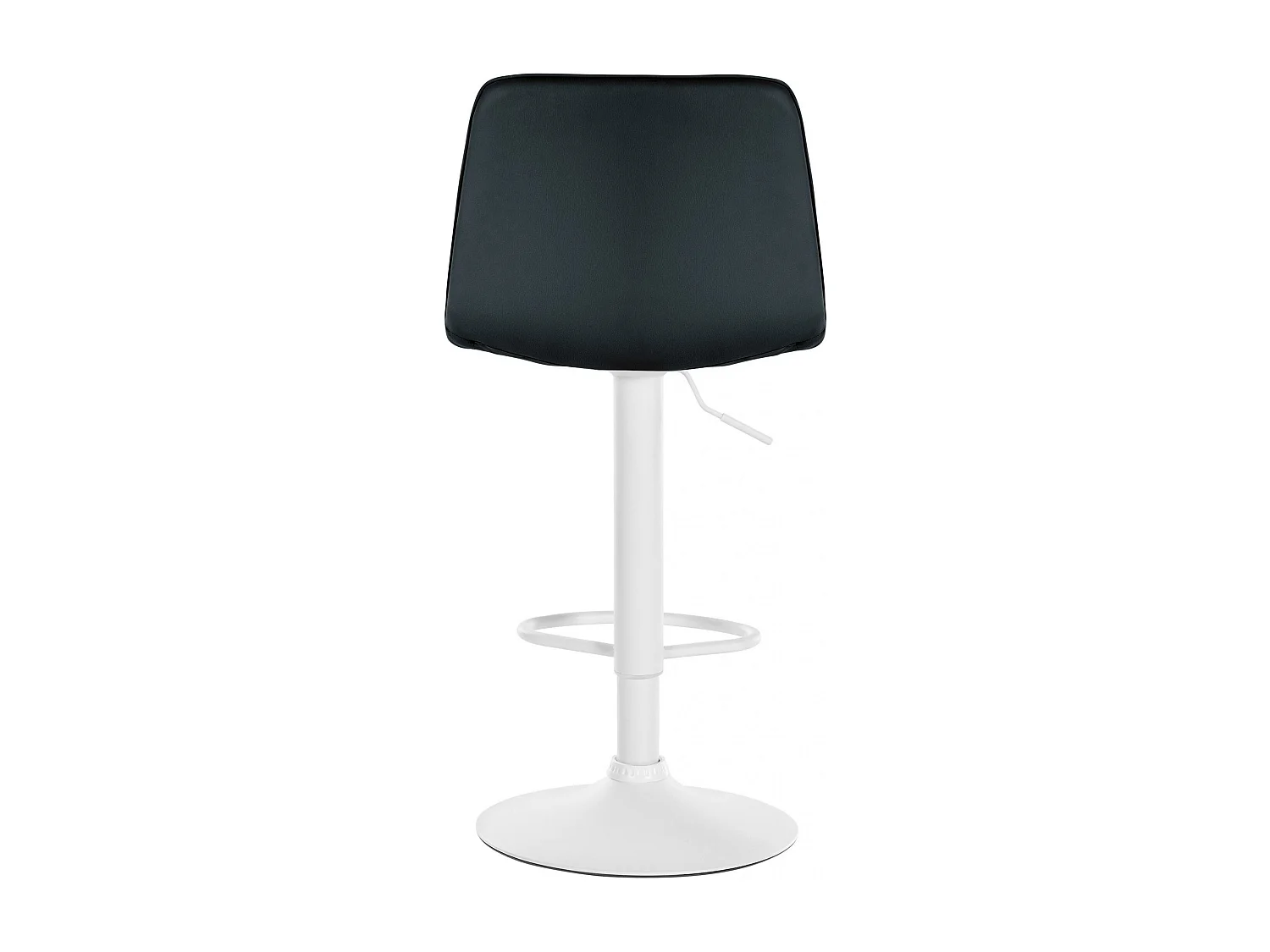 Tabouret de bar - Similicuir (PVC) & Métal - Noir - Lex