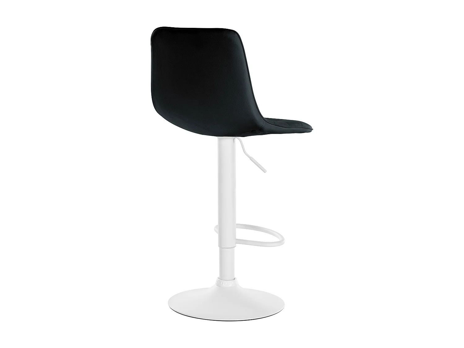 Tabouret de bar - Similicuir (PVC) & Métal - Noir - Lex