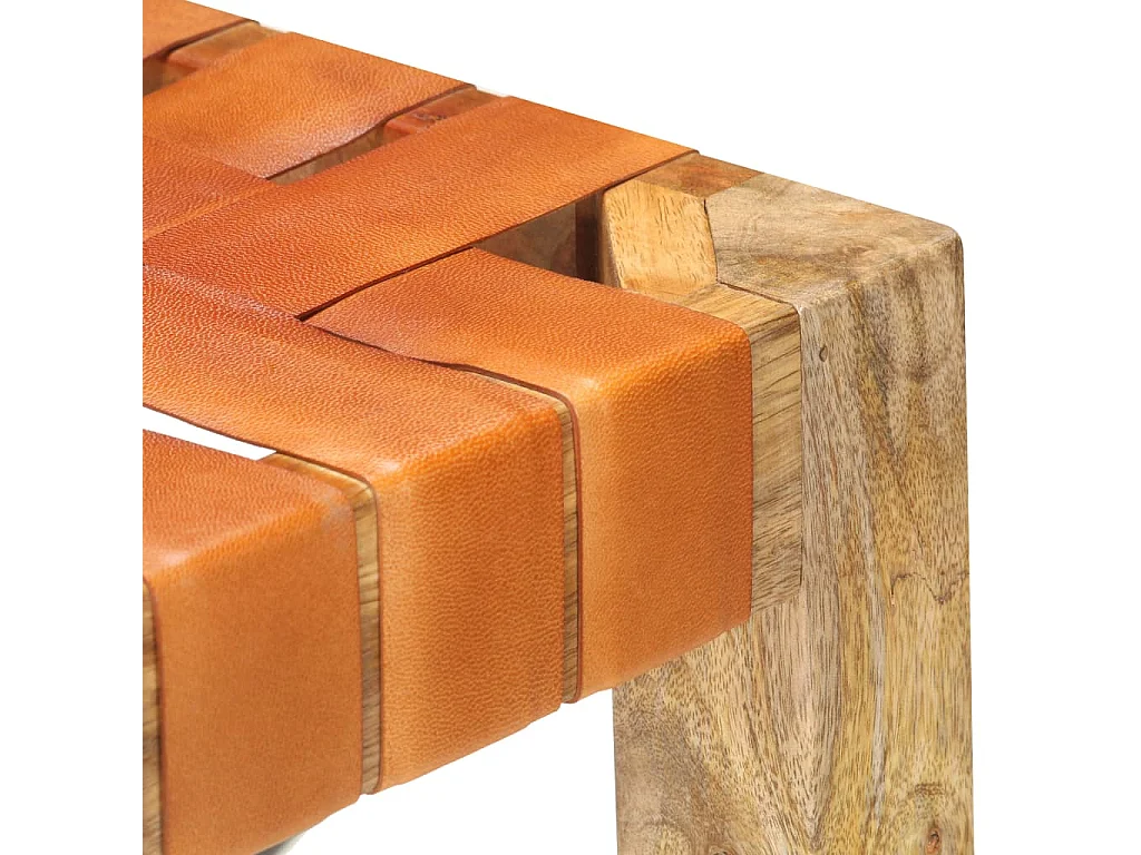 Tabourets de bar lot de 2 marron cuir véritable 60 cm