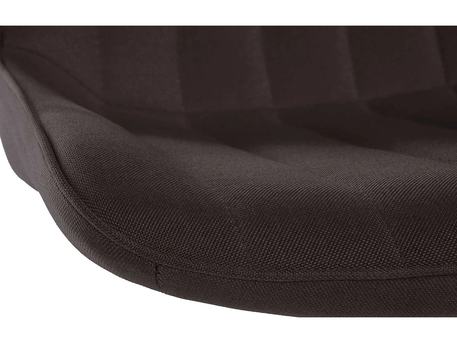 Tabouret de bar - Tissu & Blanc - Taupe - Toni