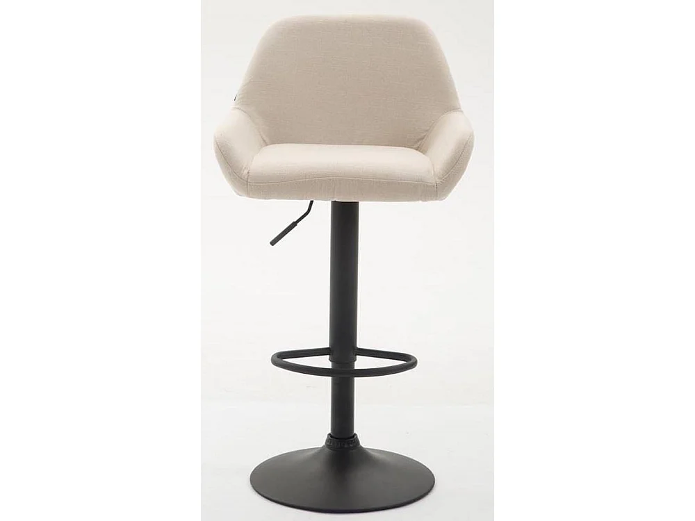 Set van 2  Barkruk - Stof & zwart - creme - Braga