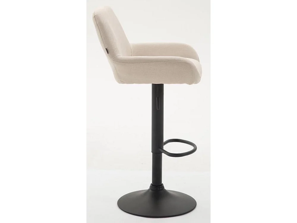 Set van 2  Barkruk - Stof & zwart - creme - Braga