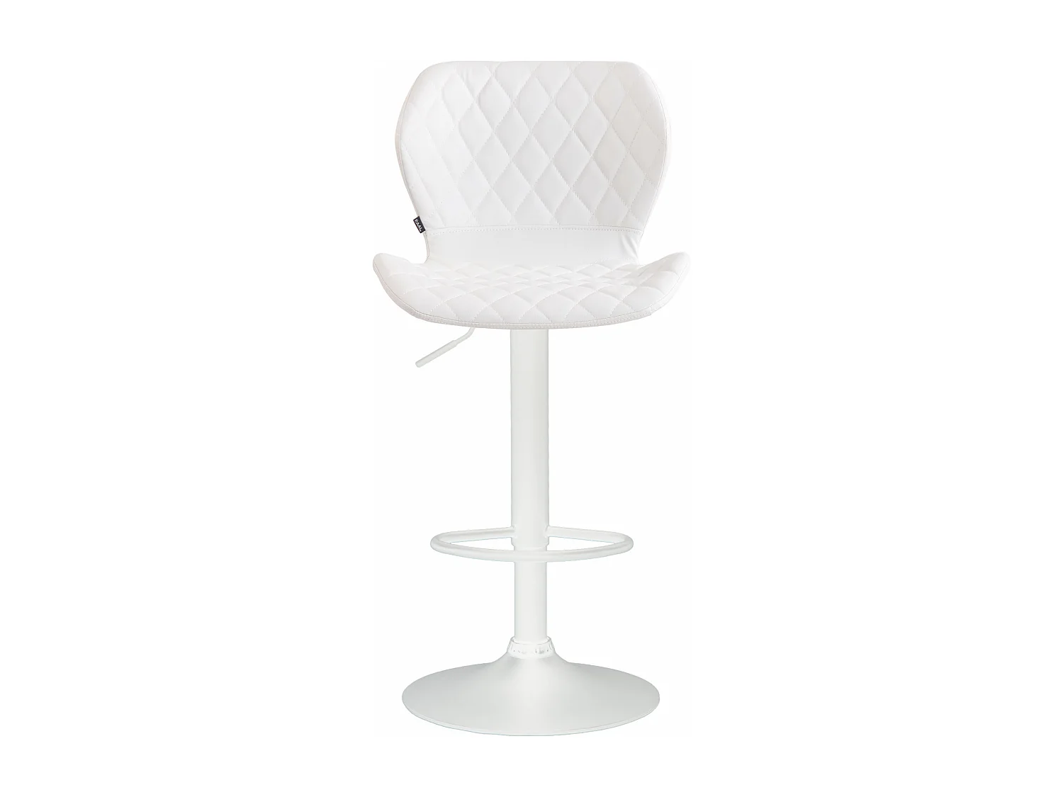 Lot de 2  Tabouret de bar - Similicuir & Métal - Blanc - Cork