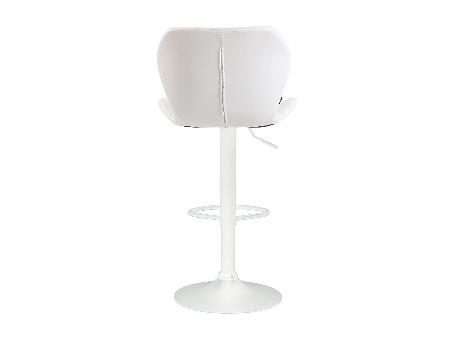 Lot de 2  Tabouret de bar - Similicuir & Métal - Blanc - Cork