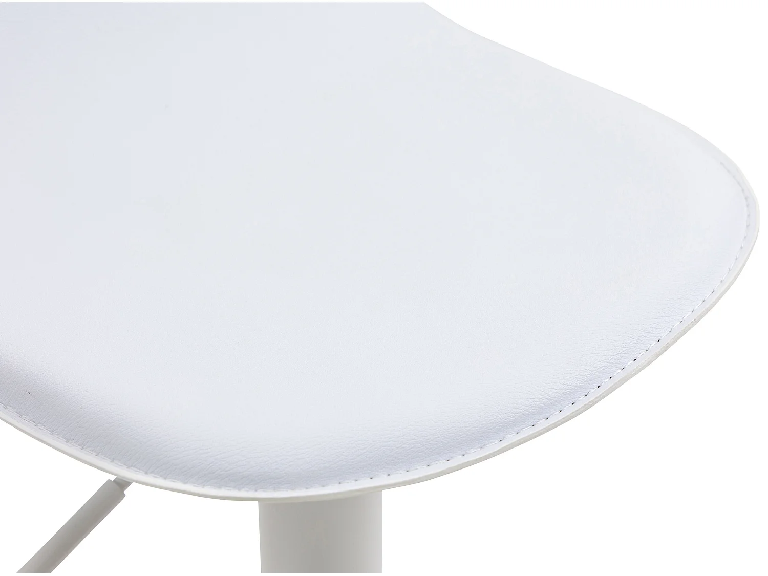 Tabouret de bar - Similicuir & Métal - Blanc - Lana V2