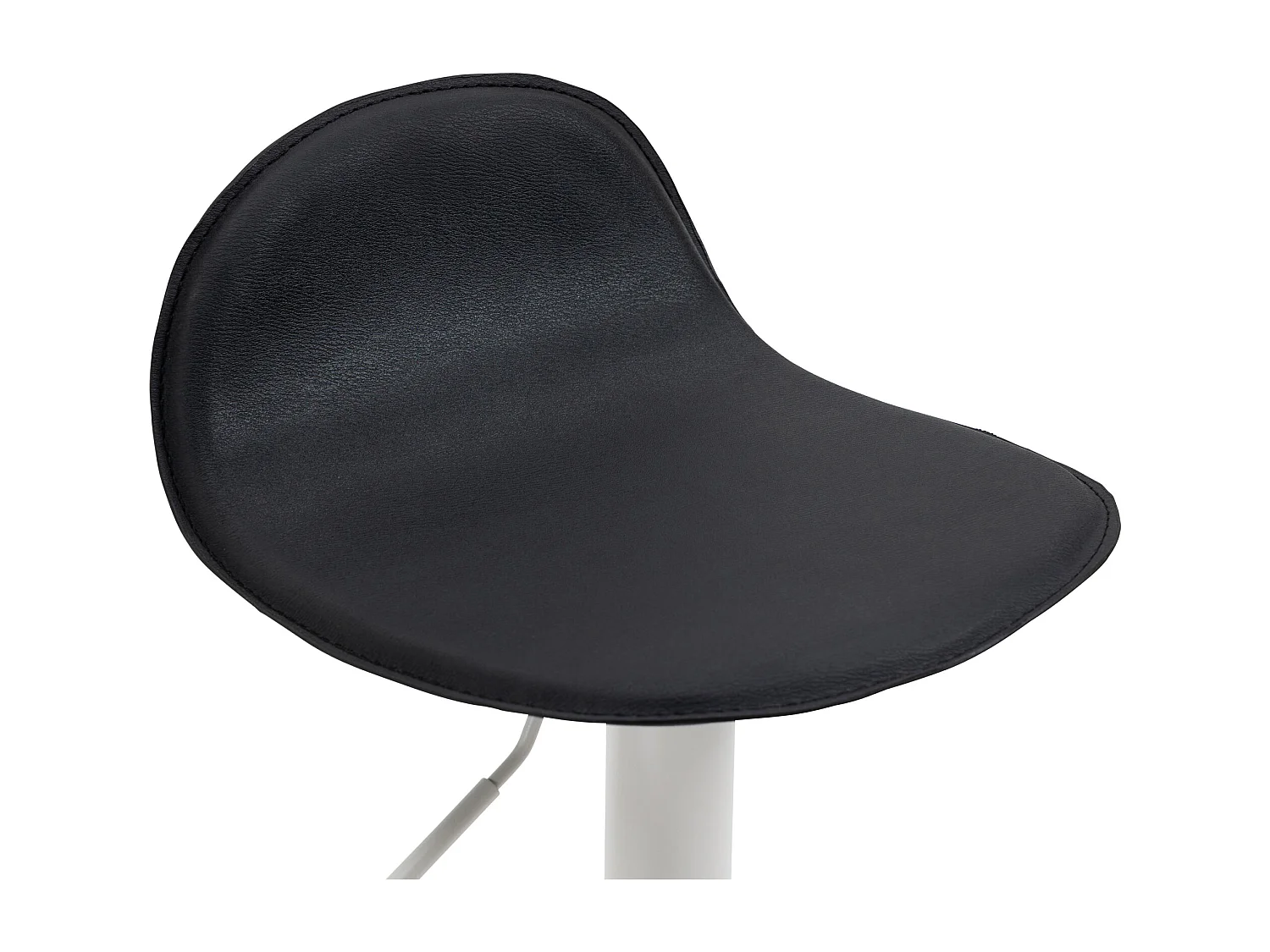 2er Set Barhocker - Kunstleder & Metall - schwarz - Lana V2