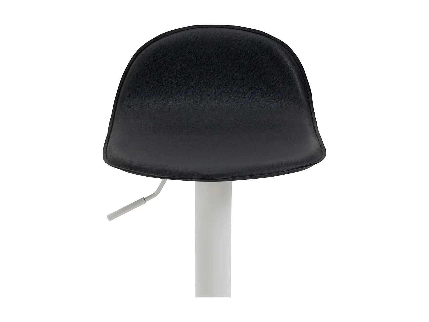 2er Set Barhocker - Kunstleder & Metall - schwarz - Lana V2