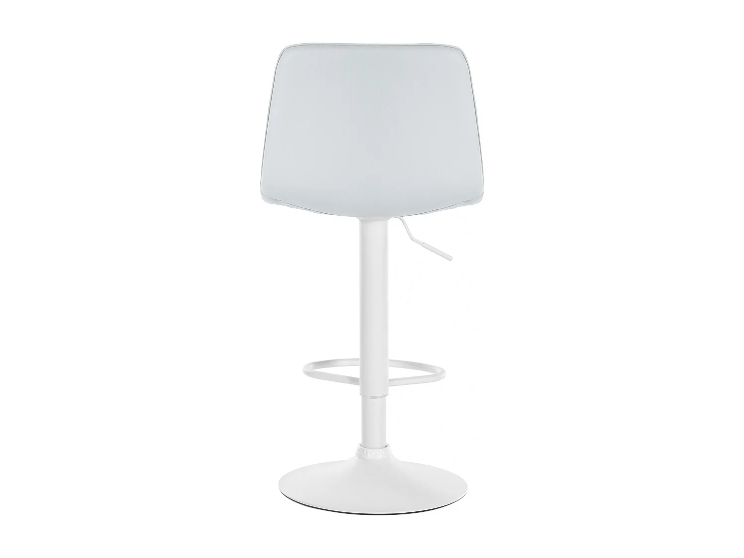 Tabouret de bar - Similicuir (PVC) & Blanc - Blanc - Lex