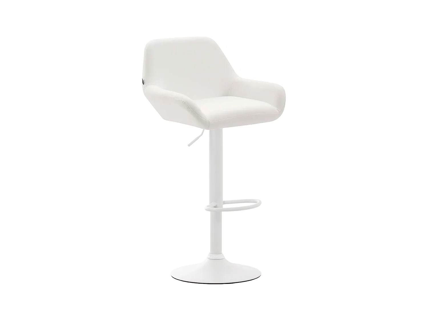 Tabouret de bar - Similicuir & Blanc - Blanc - Braga