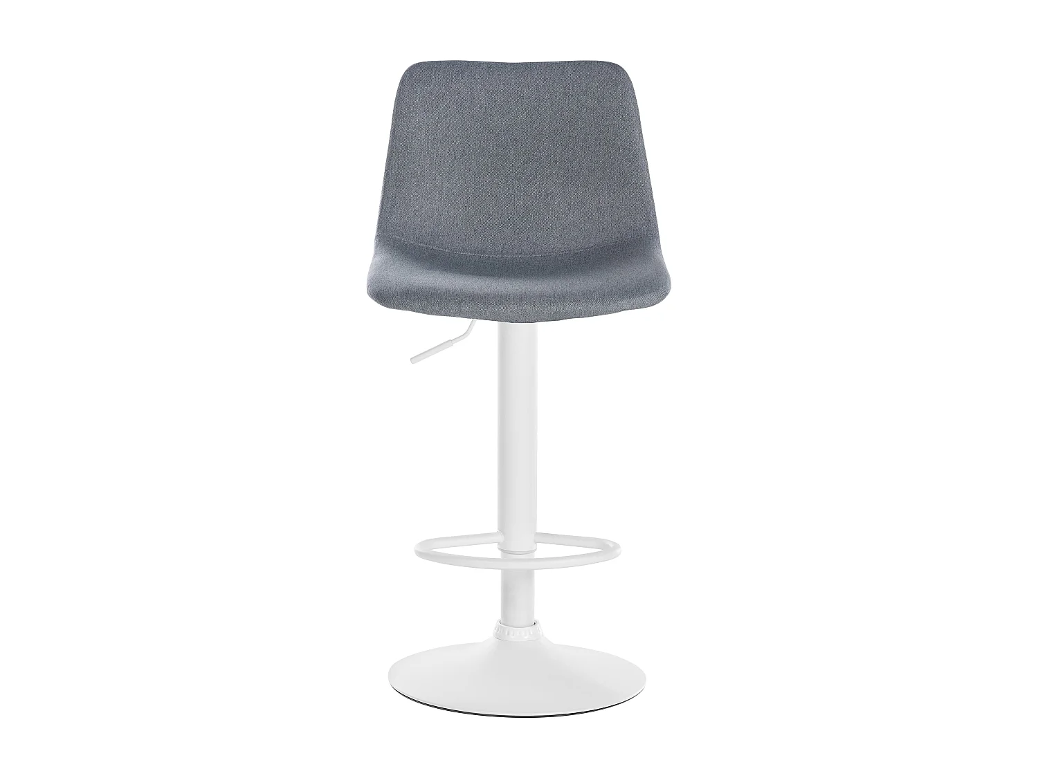 Tabouret de bar - Tissu & Métal - Gris - Divo