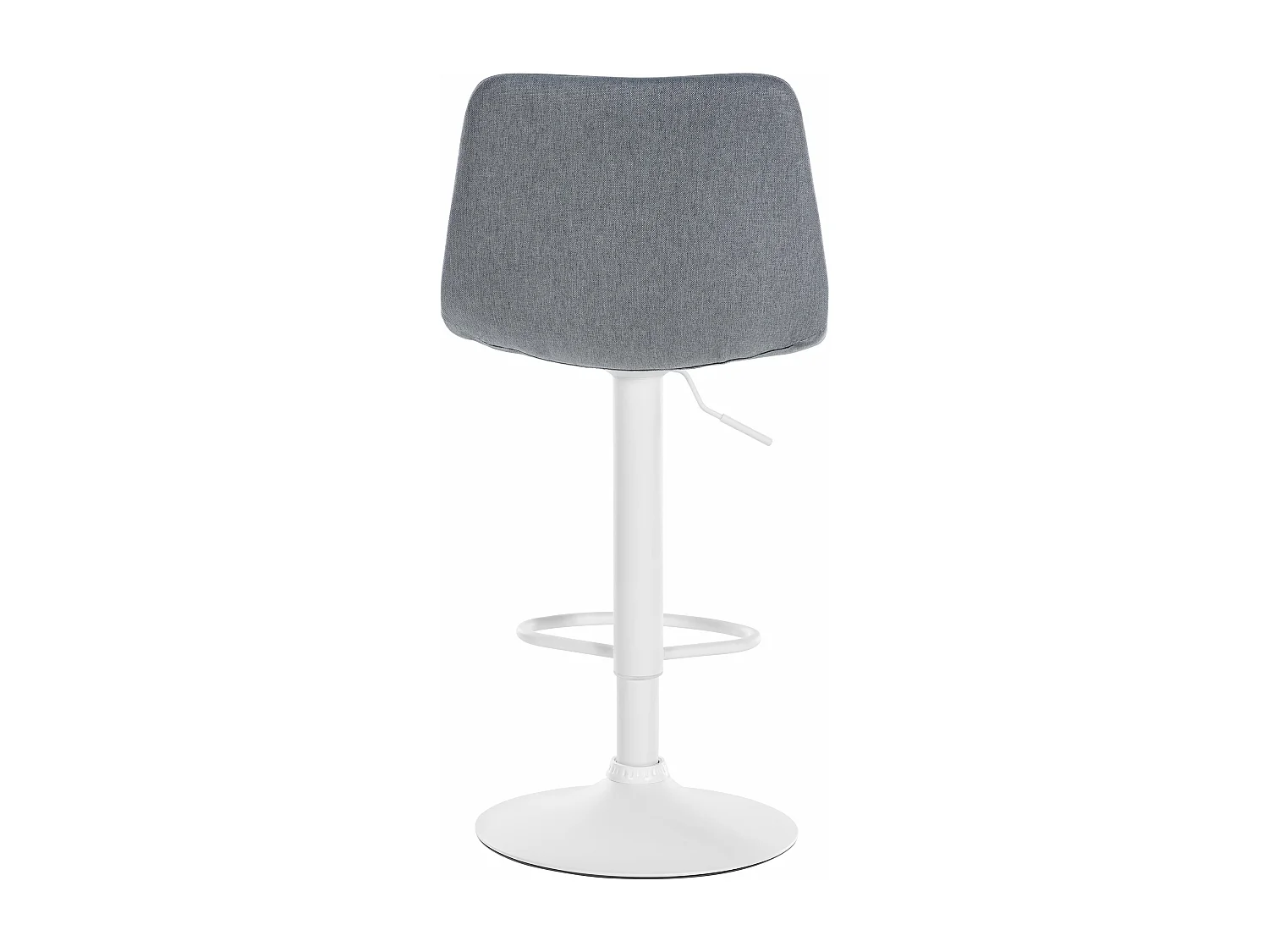 Tabouret de bar - Tissu & Métal - Gris - Divo