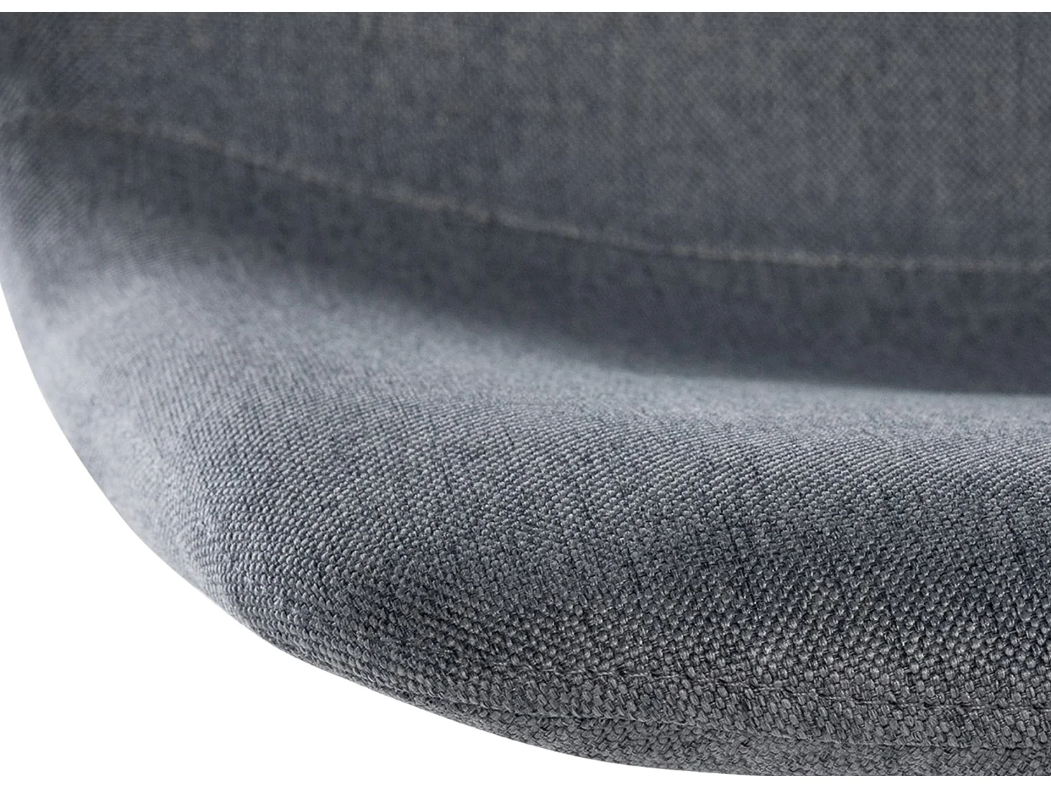 Tabouret de bar - Tissu & Métal - Gris - Divo