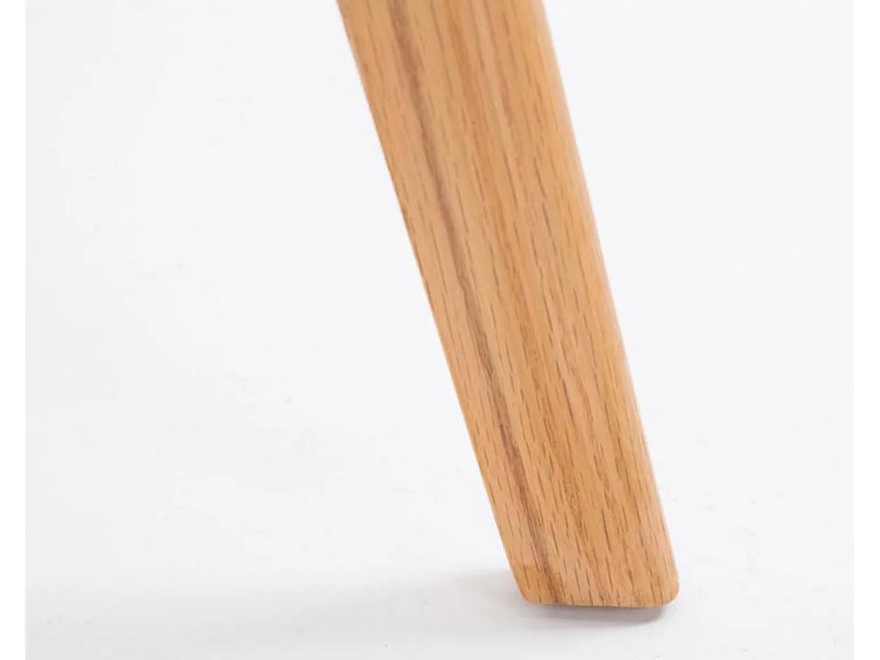 Lot de 2  Tabouret de bar - Plastique & Bois - Gris - Metz