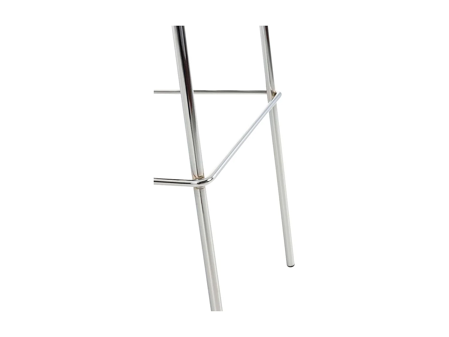 Tabouret de bar - Tissu & Chrome - Gris clair - Hoover