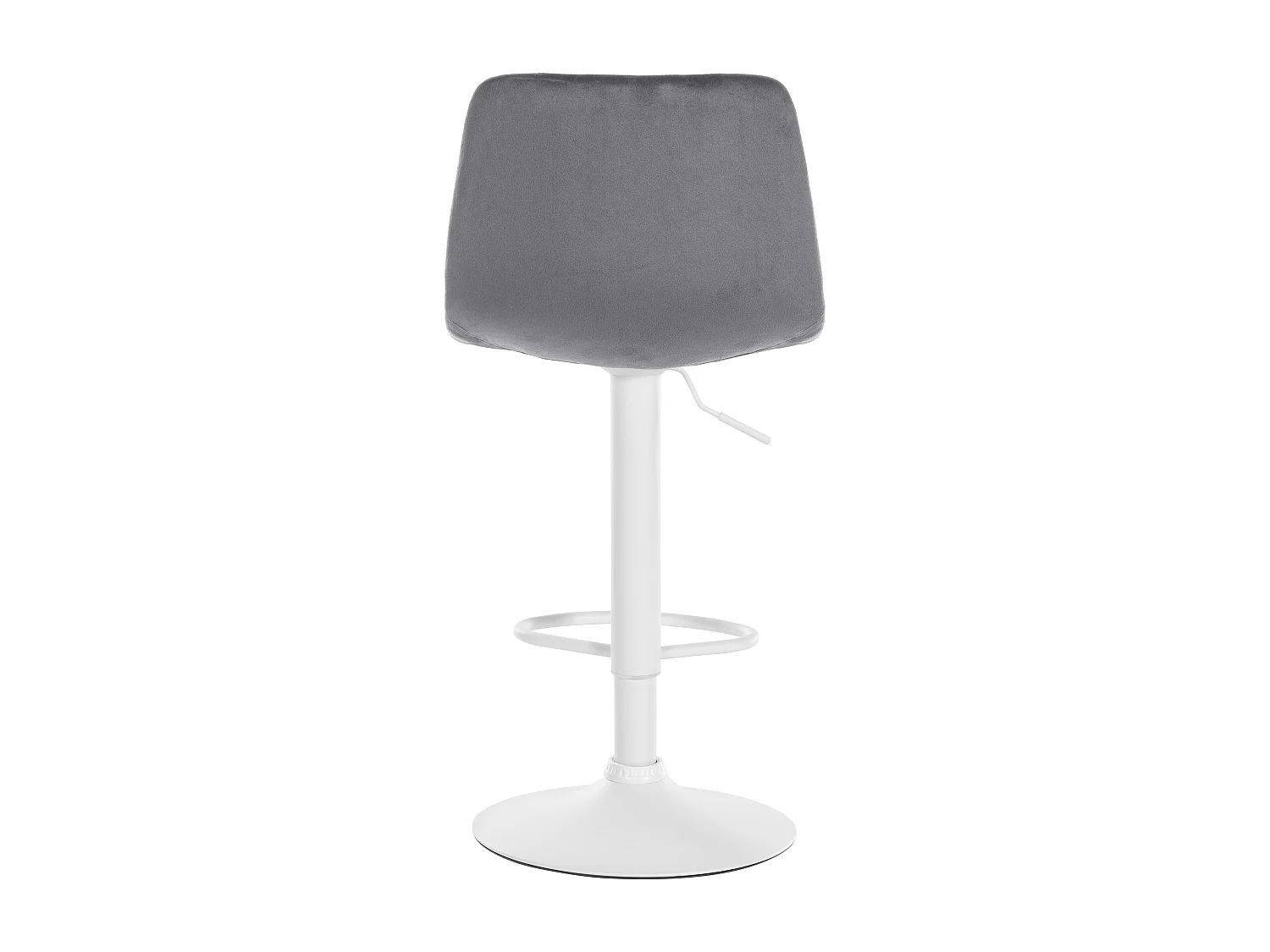 Tabouret de bar - Velours & Métal - Gris foncé - Divo
