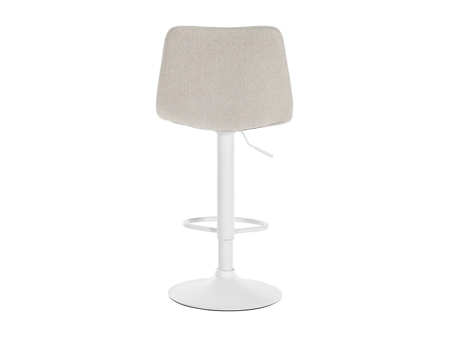 Tabouret de bar - Tissu & Métal - Crème - Divo