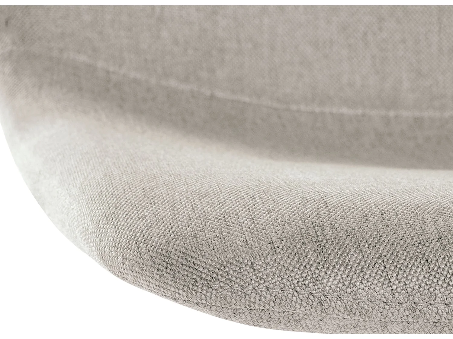 Tabouret de bar - Tissu & Métal - Crème - Divo