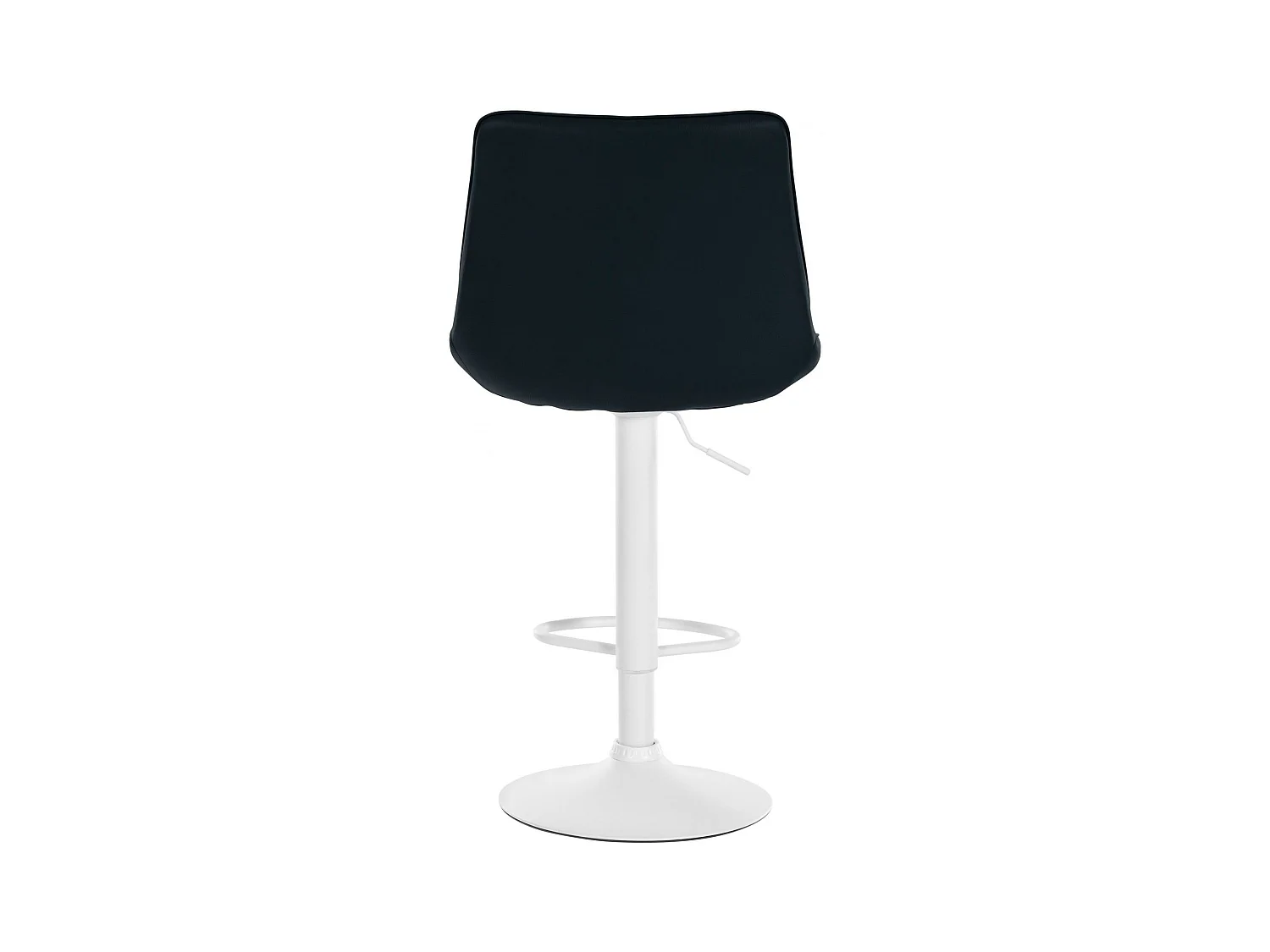 Taboret barowy Toni z ekoskóry Biały Czarny