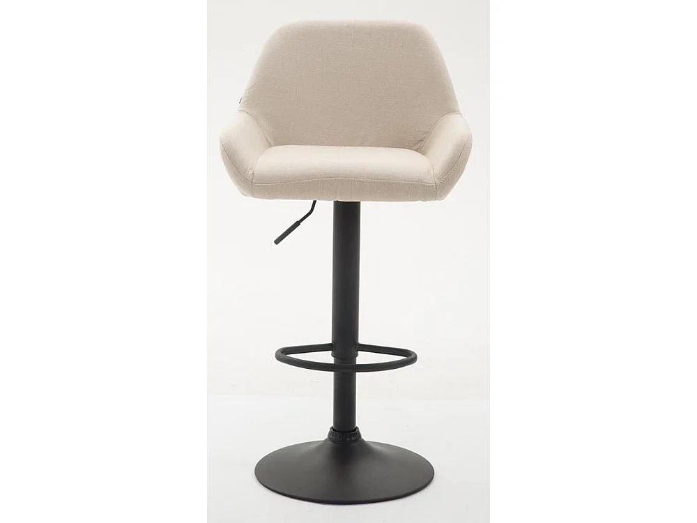 Barkruk - Stof & zwart - creme - Braga