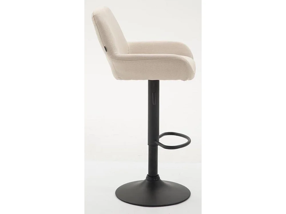 Barkruk - Stof & zwart - creme - Braga