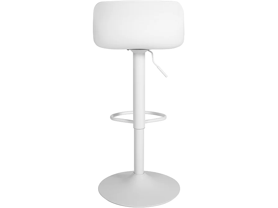 Lot de 2  Tabouret de bar - Similicuir - Blanc - Almada