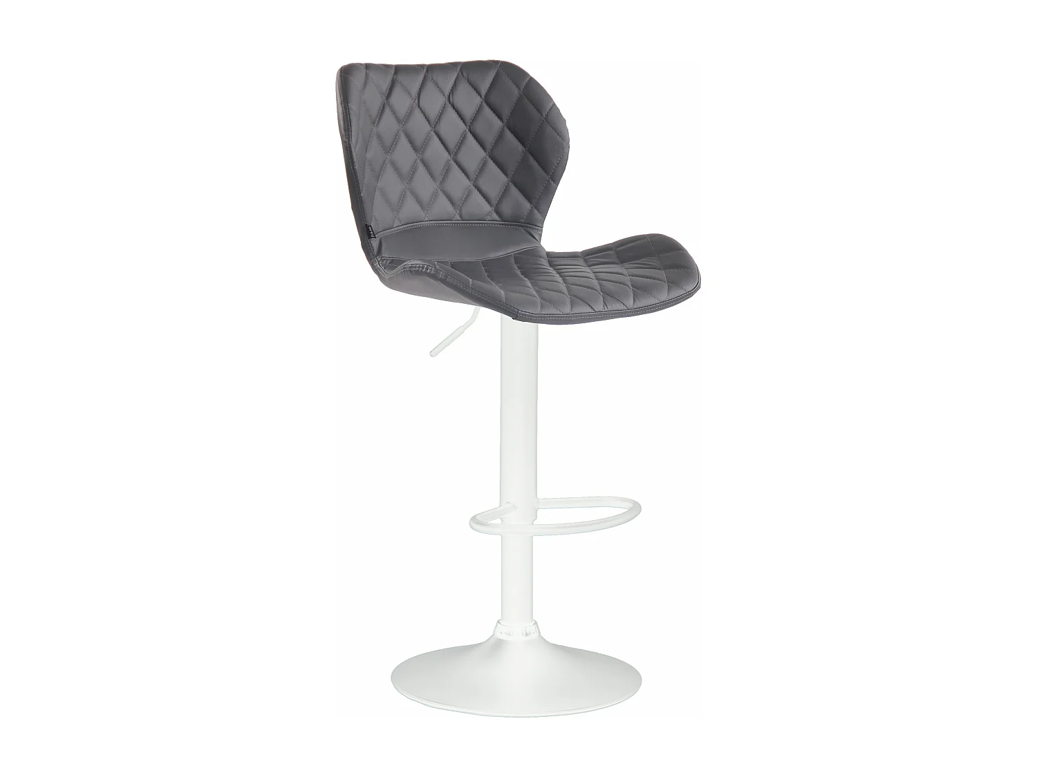 Tabouret de bar - Similicuir & Blanc - Gris - Cork