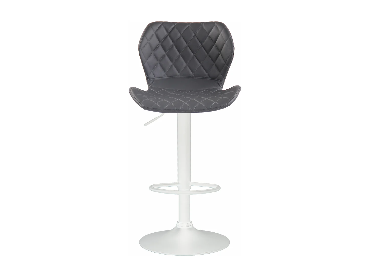 Tabouret de bar - Similicuir & Blanc - Gris - Cork