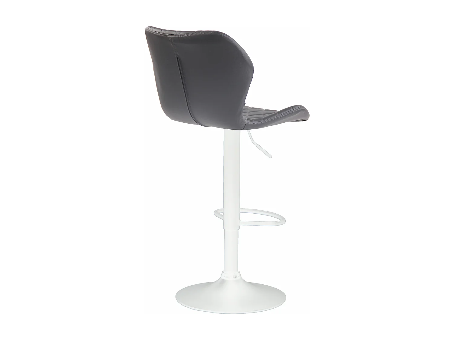 Tabouret de bar - Similicuir & Blanc - Gris - Cork