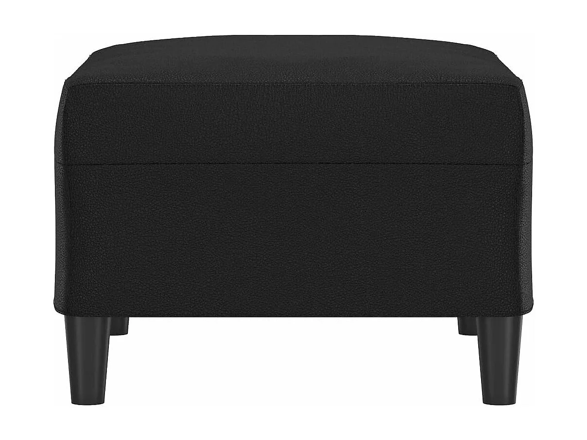 Repose-pied Noir 70x55x41 cm Similicuir