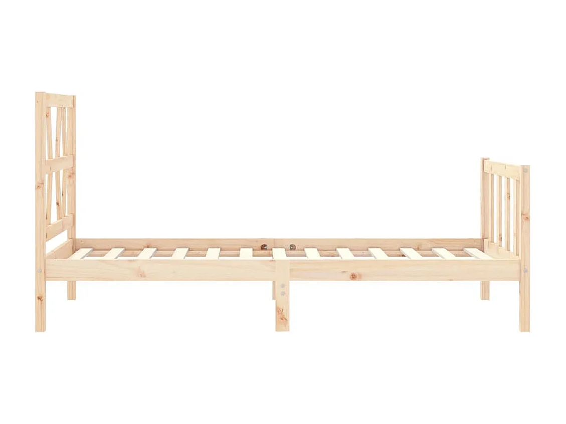 Cadre de lit sans matelas 100x200 cm bois massif de pin