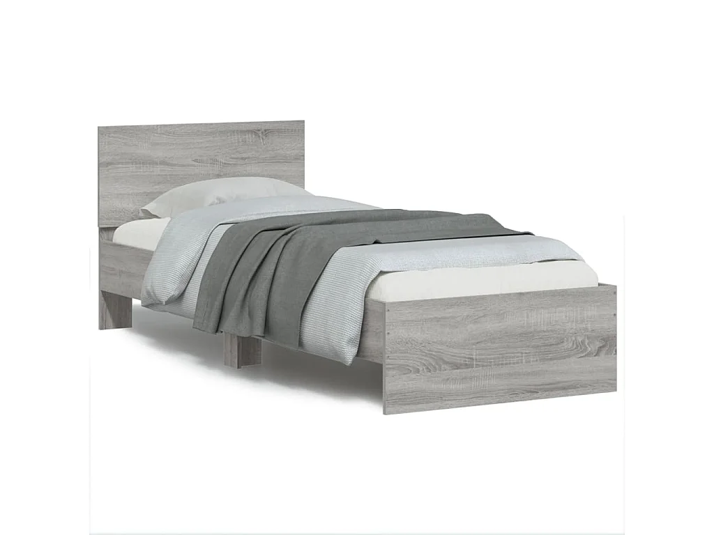 Cadre de lit sans matelas avec tête de lit 90x190 cm