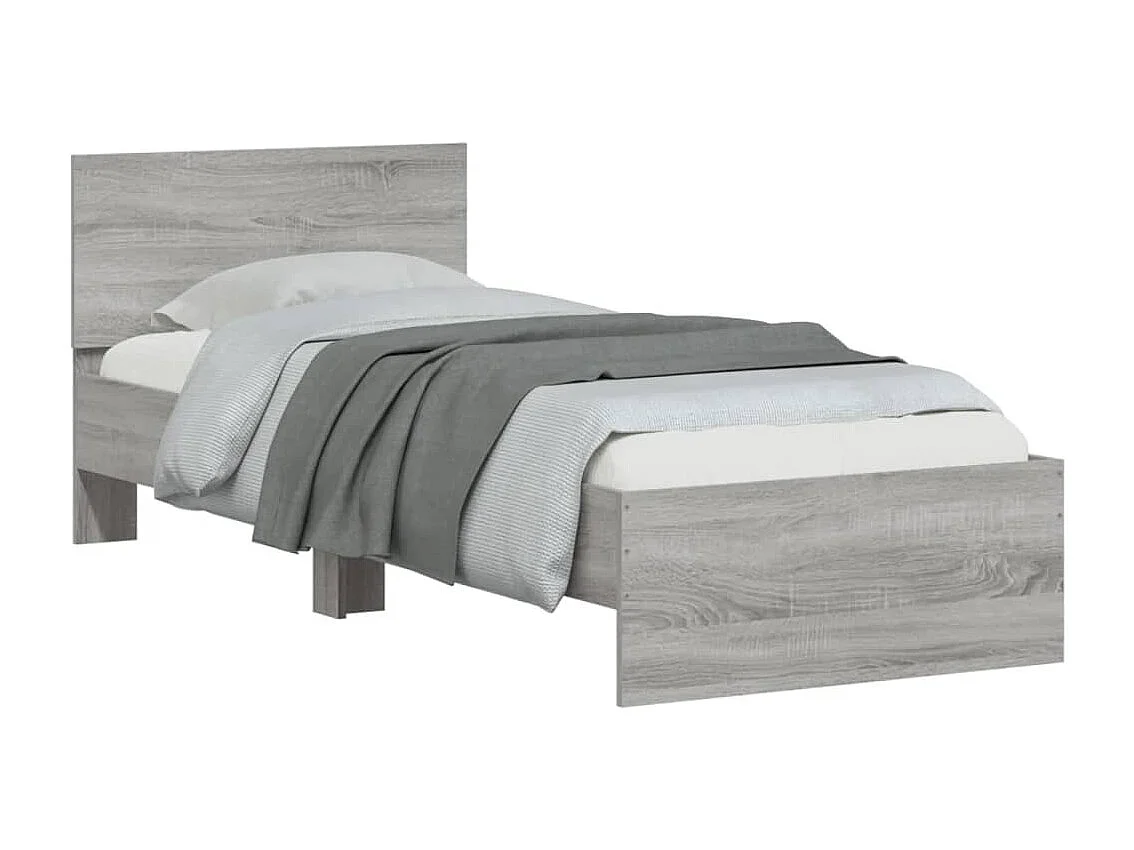 Cadre de lit sans matelas avec tête de lit 90x190 cm