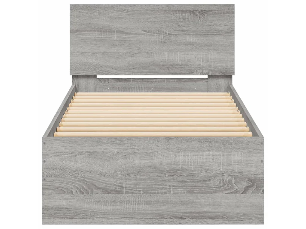 Cadre de lit sans matelas avec tête de lit 90x190 cm