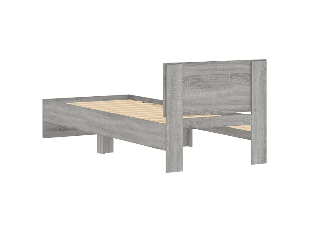 Cadre de lit sans matelas avec tête de lit 90x190 cm