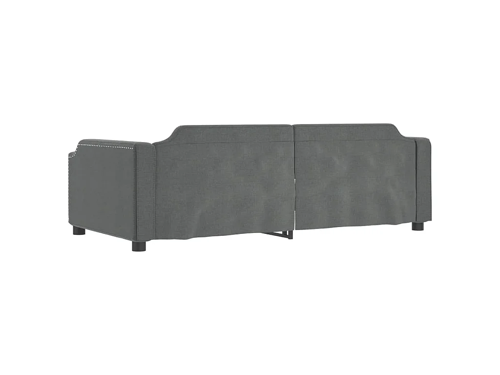 Slaapbank 80x200 cm stof donkergrijs