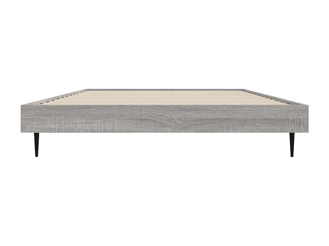 Cadre de lit sans matelas sonoma gris 90x190 cm