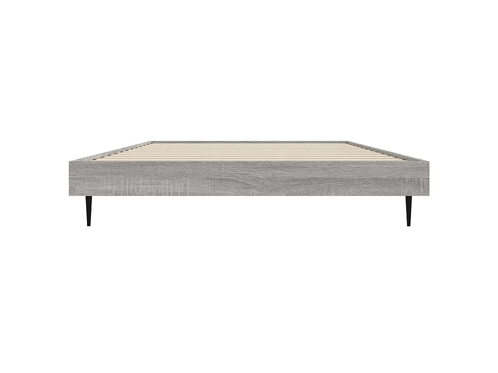 Cadre de lit sans matelas sonoma gris 90x190 cm