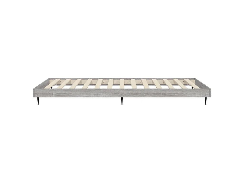 Cadre de lit sans matelas sonoma gris 90x190 cm