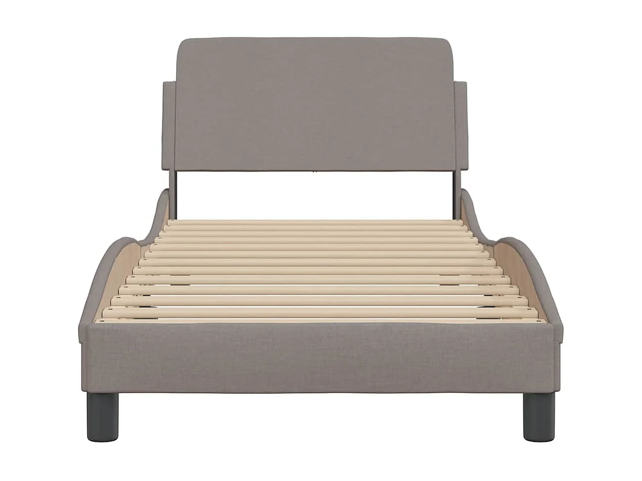Giroletto con Testiera Dover Tortora 80x200cm Tessuto