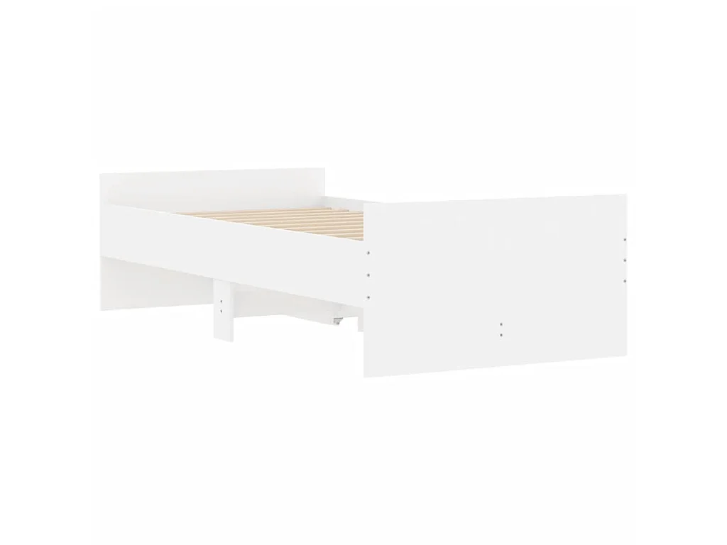 Giroletto con Cassetti Bianco 90x200 cm