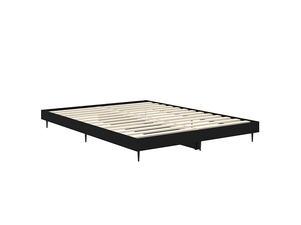 Giroletto Nero 135x190 cm in Legno Multistrato